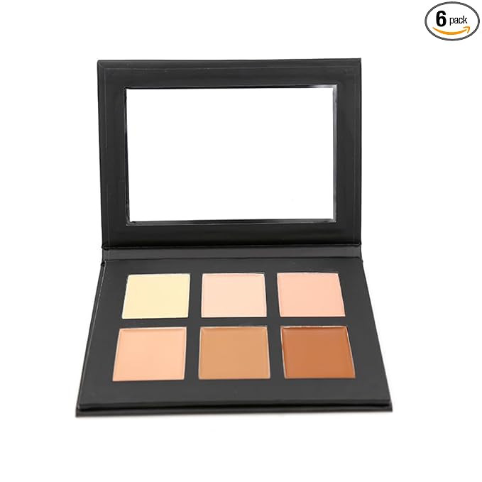 6 Color Contour and Highlighting Makeup Kit Contouring Foundation Concealer Palette Cream Kit Mat... | Amazon (US)