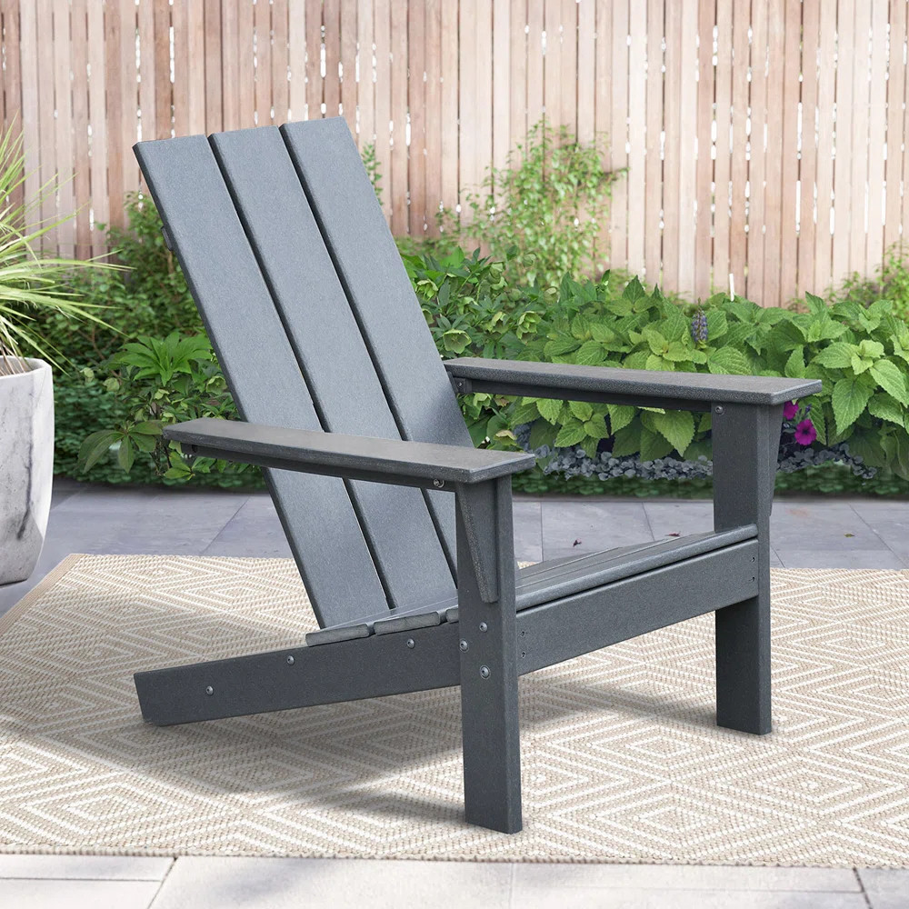 Alexies Adirondack Chair Lounger, Patio Chair HDPE Recliner Weather Resistant | Wayfair North America