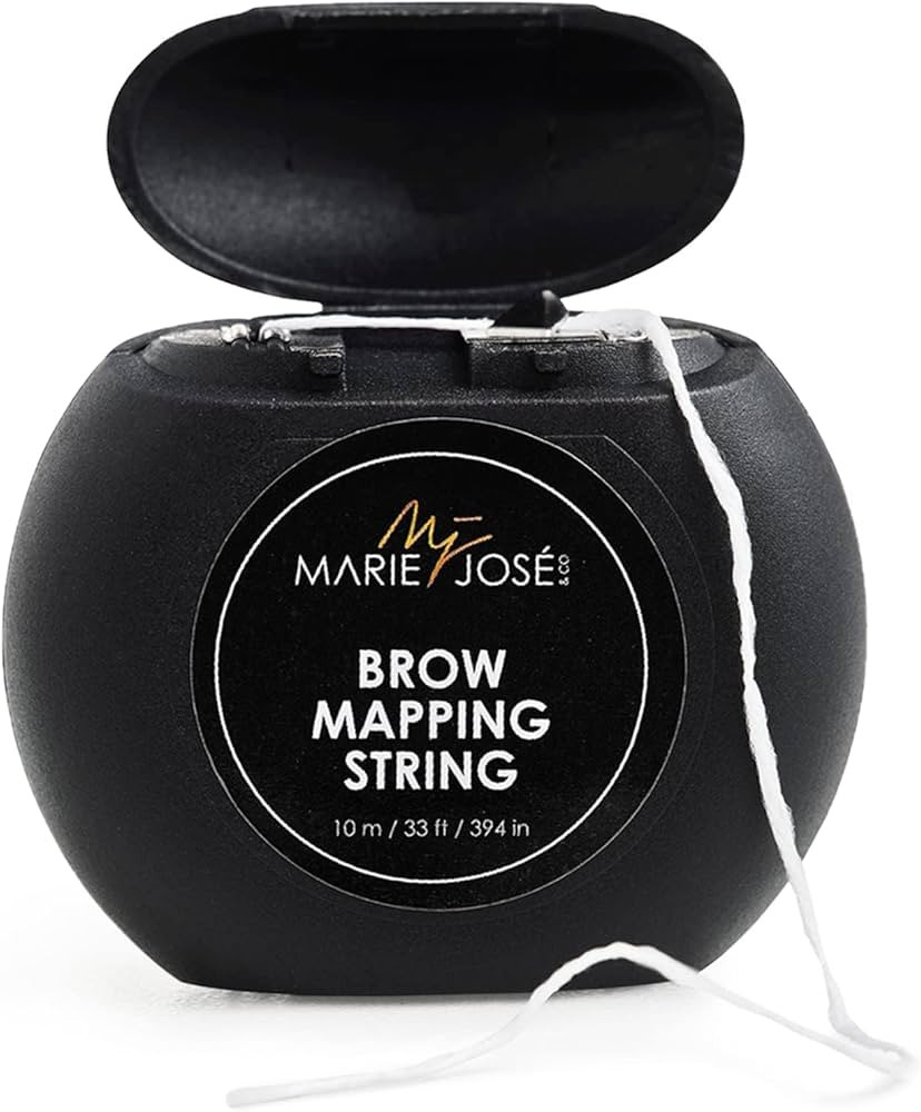 Brow Mapping Precision: Marie-José & Co Professional White Eyebrow Mapping String - 33ft Clear W... | Amazon (US)