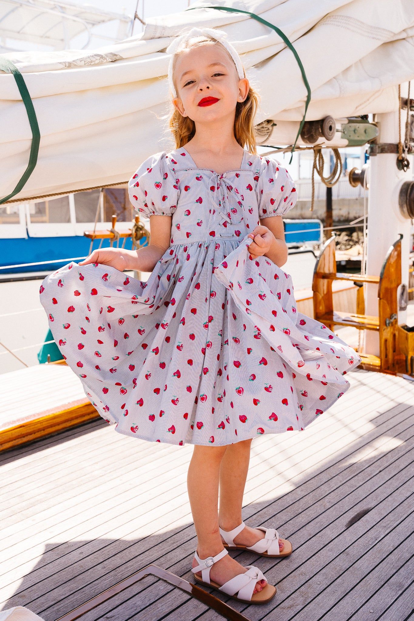 Mini Thea Dress in Strawberry - FINAL SALE | Ivy City Co