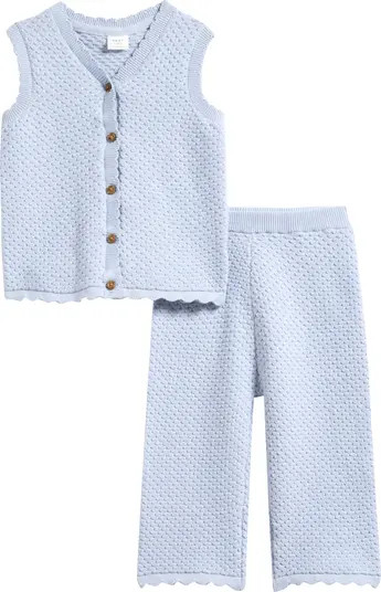 Crochet Sleeveless Top & Pants Set | Nordstrom