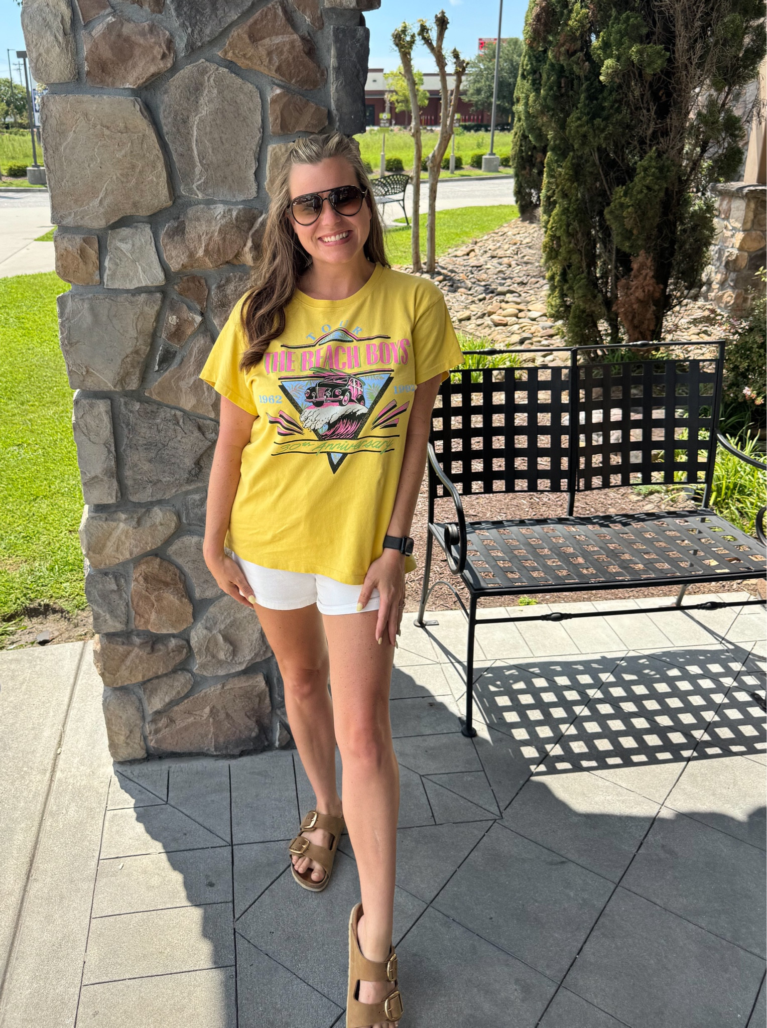 Vintage Band Tee | Summer Outfit
Love a good band tee styled with the basics! 

#LTKStyleTip