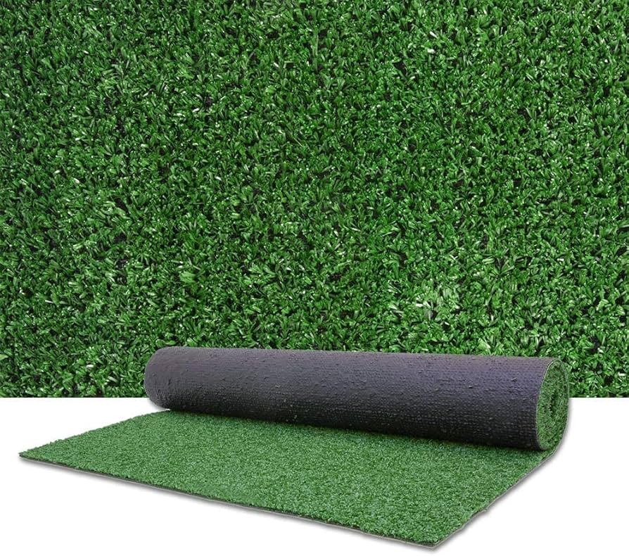 Artificial Grass Turf Lawn-3 Feet x 10 Feet, 0.4" Indoor Outdoor Rug Synthetic Grass Mat Fake Gra... | Amazon (US)
