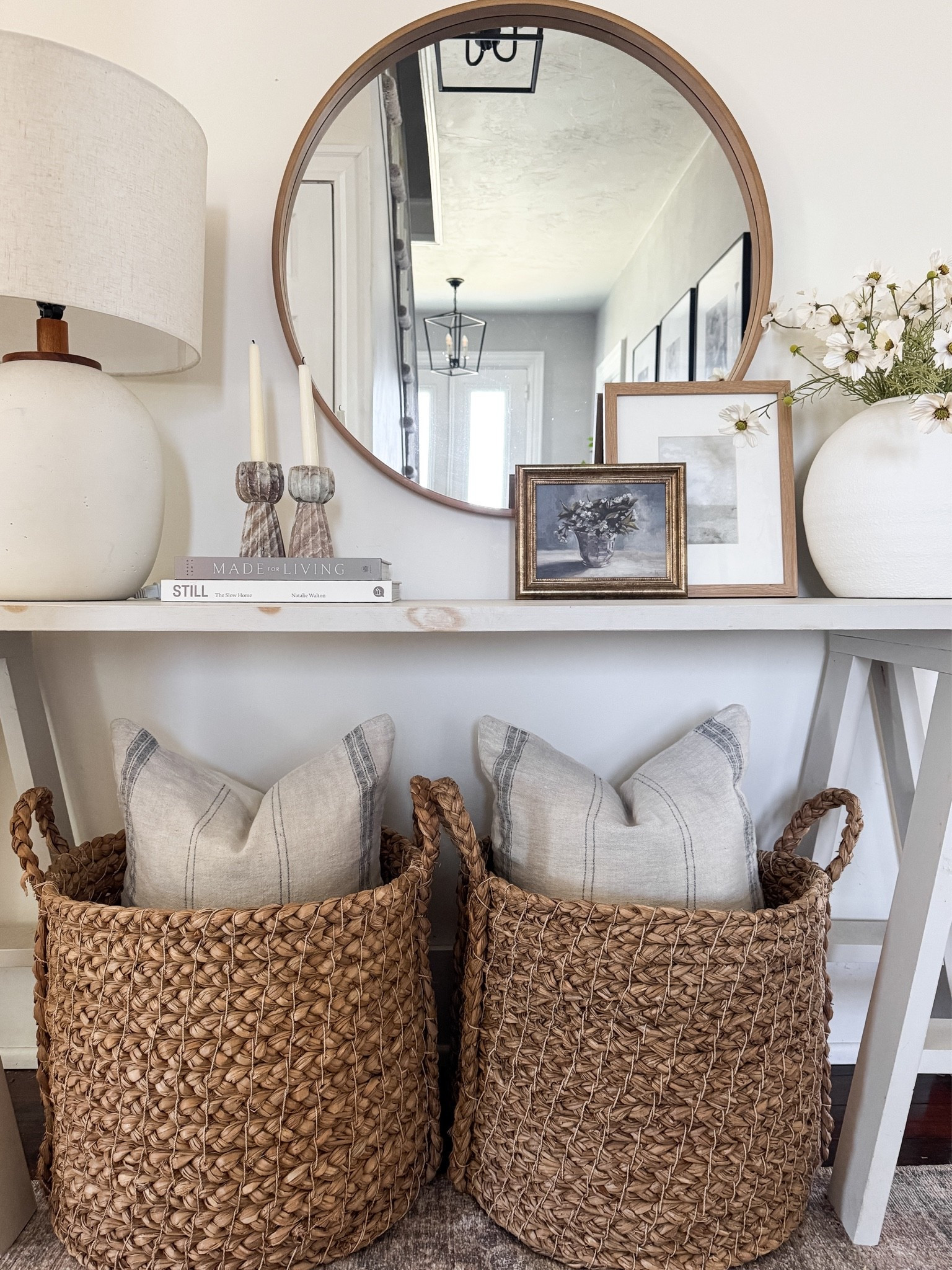 Tall Marble Taper Candle holders are on sale!! Summer console decor.

#LTKHome #LTKSaleAlert