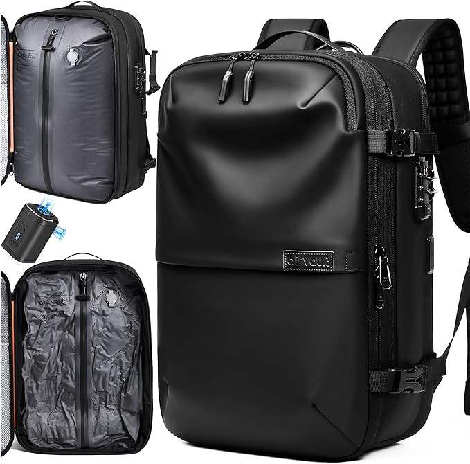 AirVault Vacuum Seal Travel Backpack 60L - Expandable Air Compression Vacuum System, Water-Resist... | Amazon (US)