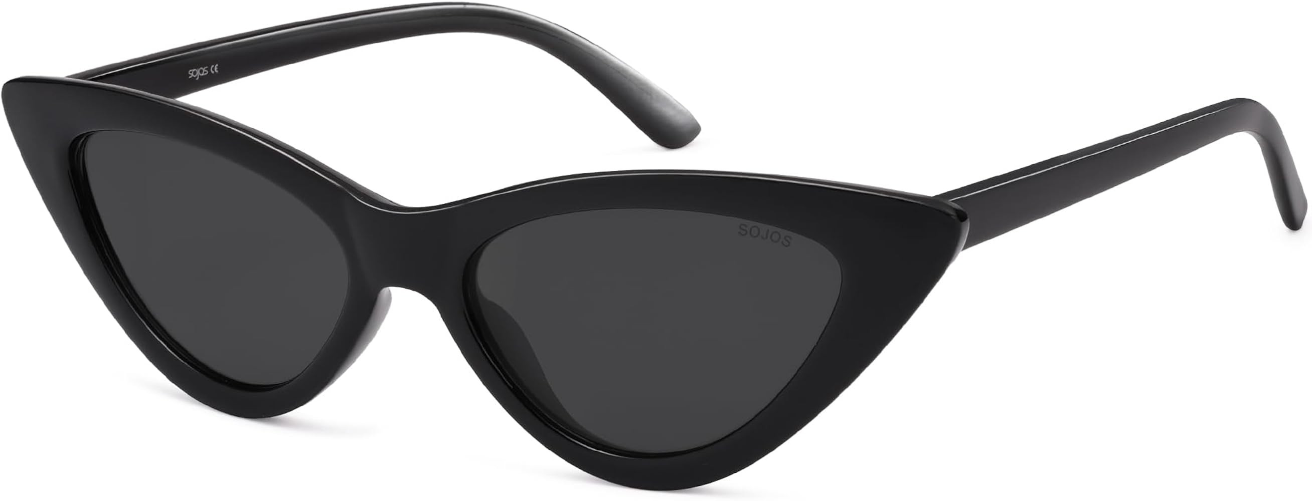 SOJOS Retro Vintage Narrow Cat Eye Sunglasses for Women Clout Goggles Plastic Frame SJ2044 | Amazon (US)