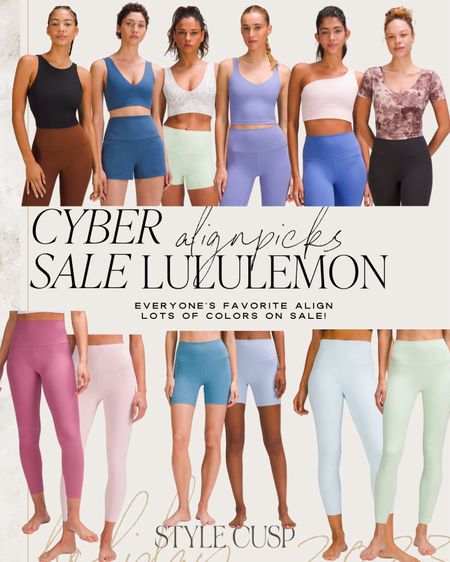 LULULEMON SALE / cyber sale, Lululemon aligns, leggings sale, Lululemon tank, Lululemon sports bras 

#LTKCyberWeek #LTKsalealert #LTKfitness