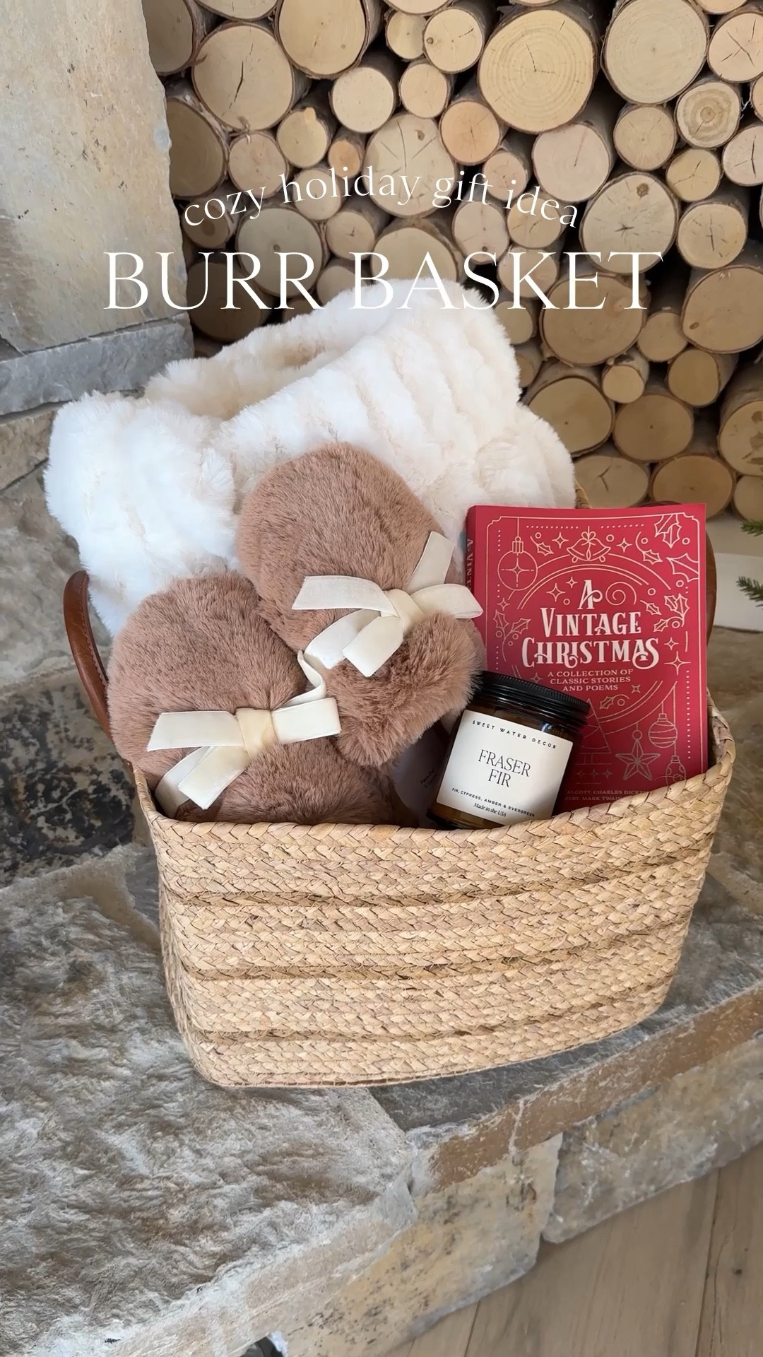 Cozy Holiday gift idea - BURR BASKET ☺️ The perfect setup for the winter season and a great idea for a teacher gift 🎁 Here’s what is inside… 
+ basket
+ faux fur blanket
+ bow slippers
+ pj set 
+ vintage Christmas book
+ fir candle
+ non-tox face mask & lip treatment 

Target 
Amazon
Home 

#LTKHome #LTKHoliday #LTKGiftGuide