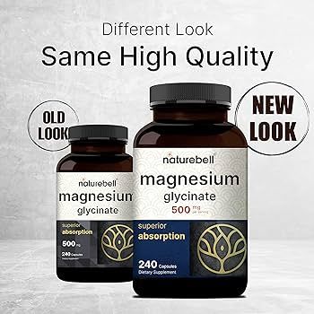 2 Pack Magnesium Glycinate 500mg, 480 Capsules – 100% Chelated for Max Absorption – Bioavaila... | Amazon (US)