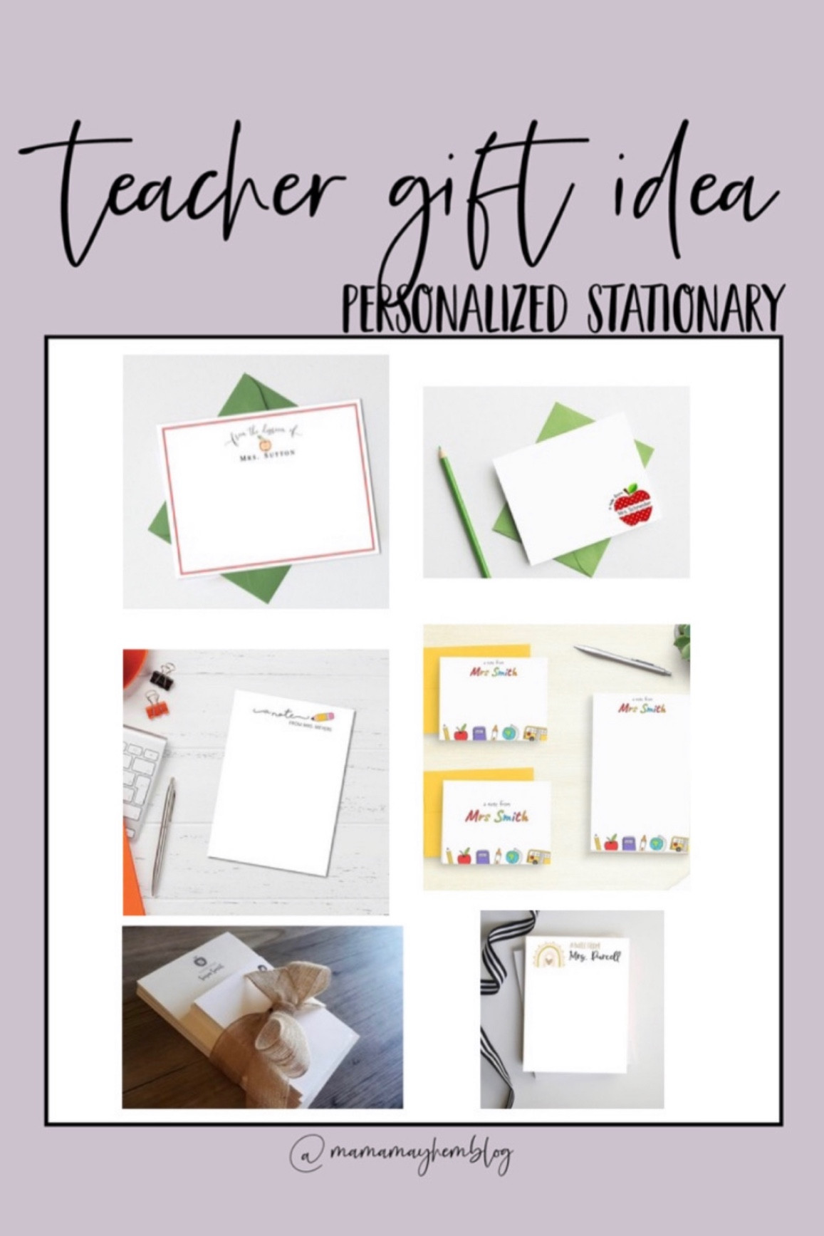 Teacher gift idea // personalized stationary

#LTKunder50 #LTKGiftGuide #LTKHoliday