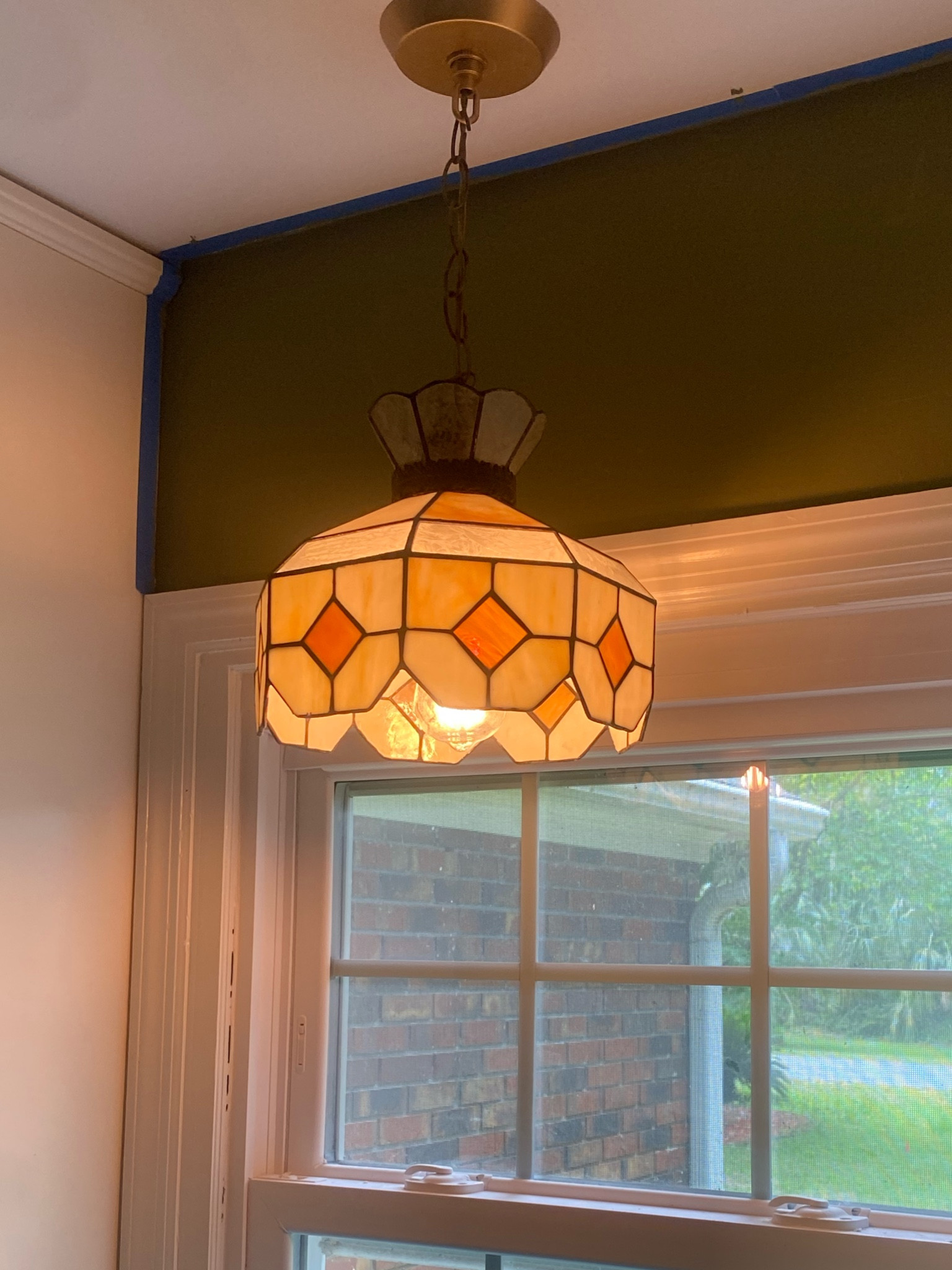 Tiffany style hanging light. Vintage inspired lighting. 

Pendant light, over sink light

Couldn’t link my exact one- it’s from an antique store and it’s actually vintage (not antique)

#LTKHome #LTKFindsUnder100 #LTKSaleAlert
