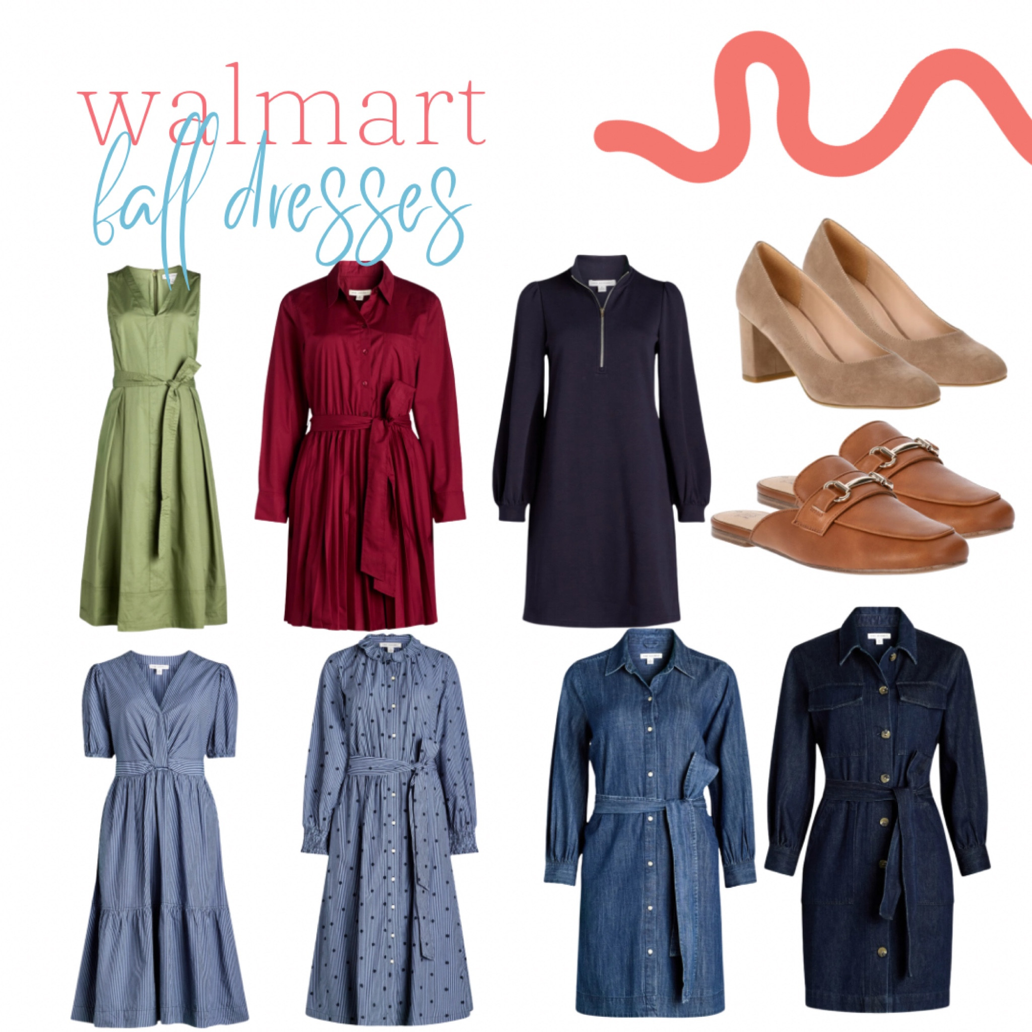 Fall dresses & shoes from Walmart! 

Free Assembly is such a great brand and the price point is amazing! 

#LTKBacktoSchool #LTKFindsUnder50 #LTKSeasonal