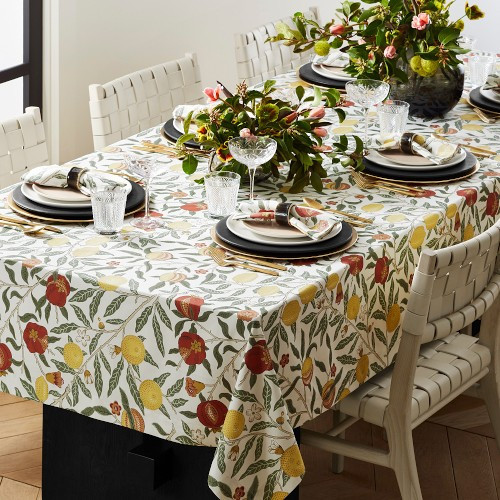 Morris & Co. x Williams Sonoma Tablecloth, 70""x108"", Fruit | Williams-Sonoma