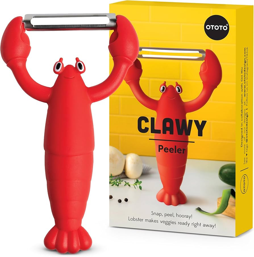 OTOTO Clawy Lobster Vegetable Peeler \u2013 Funny Potato Peeler, Ergonomic Veggie Peeler, Sharp S... | Amazon (US)