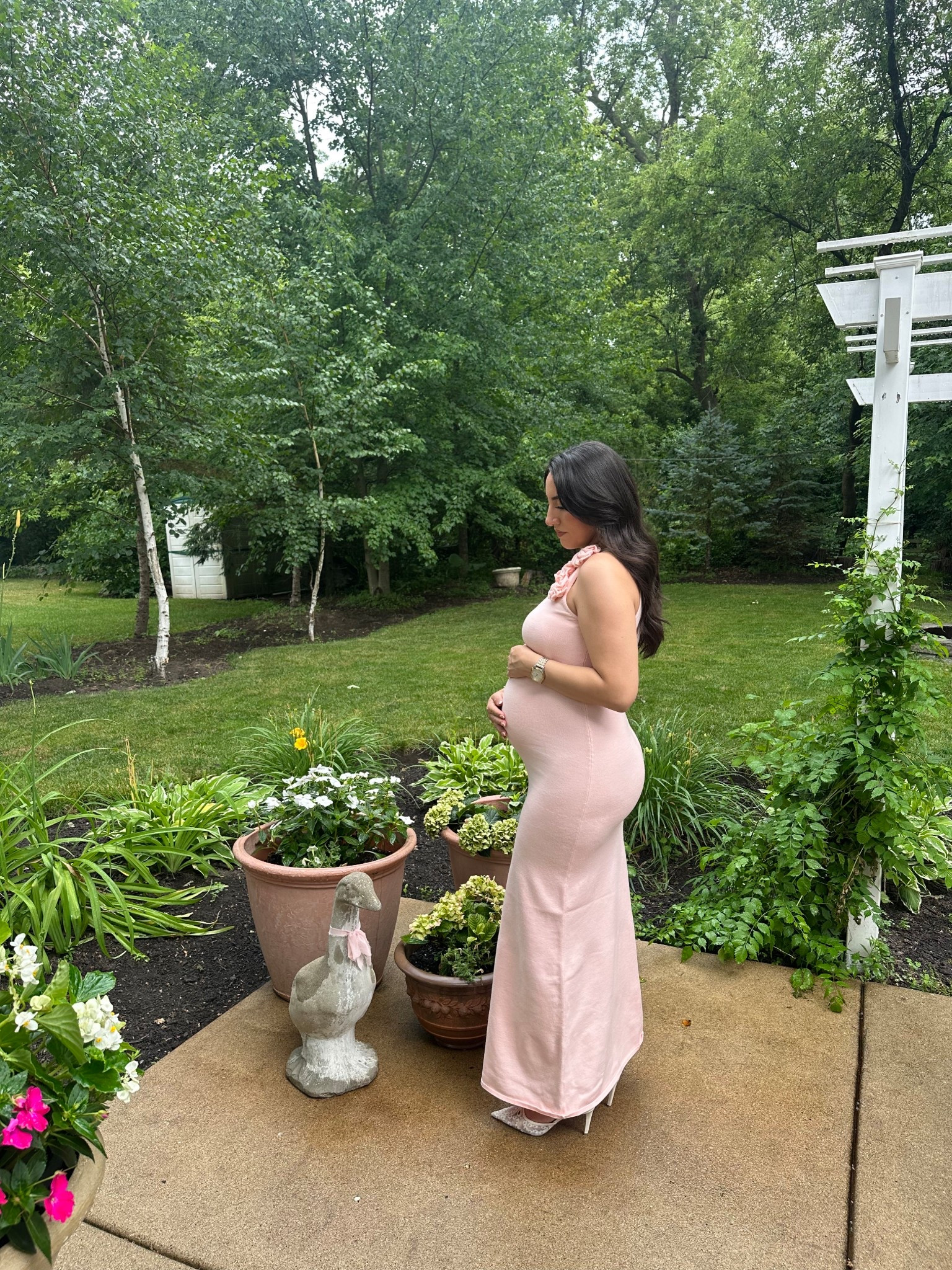 Baby shower dress from Meshki 