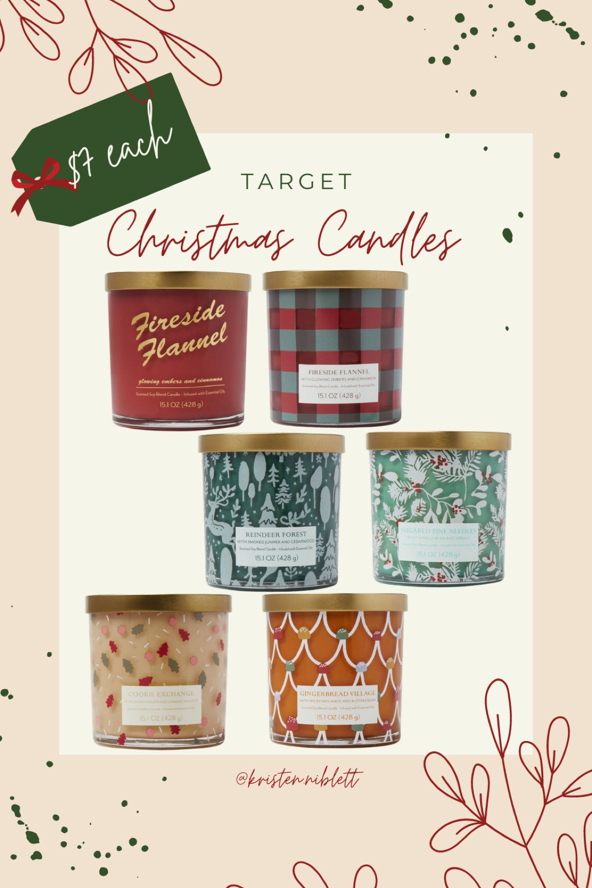 $7 Holiday Candles // Target

Christmas decor. Christmas gifts. Teacher gifts  

#LTKHoliday #LTKsalealert #LTKhome