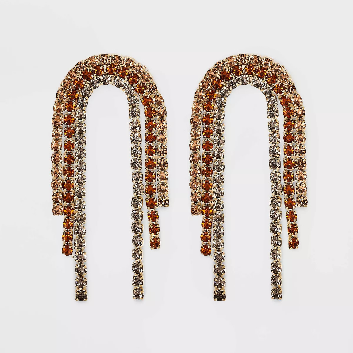Rhinestone Chandelier Linear Earrings - A New Day™ | Target
