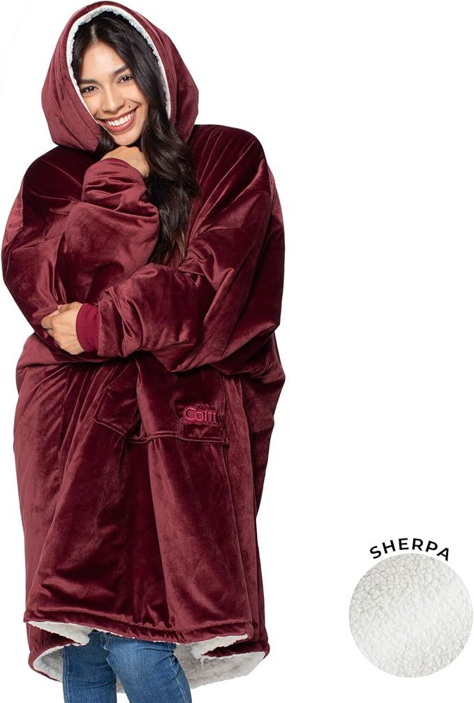 THE COMFY Original | Oversized Microfiber & Sherpa Wearable Blanket, Seen On Shark Tank, One Size... | Amazon (US)