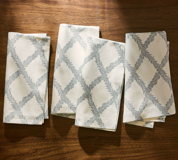 Kravet Woodland Scroll Cotton/Linen Napkins - Set of 4 | Pottery Barn (US)