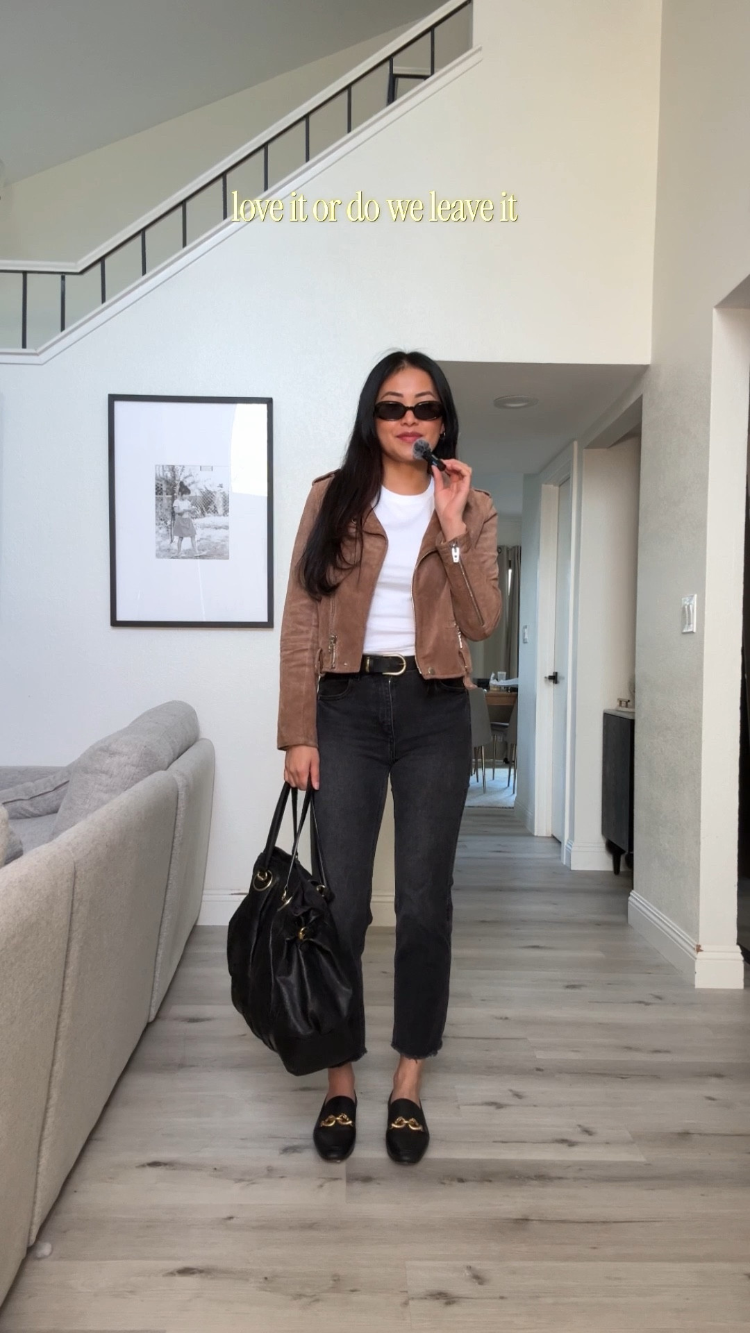 365 days of recreating outfits I’ve pinned. Loving the black loafers with the suede jacket. Raw hemmed jeans are my favorite! 

#LTKWatchNow #LTKSeasonal #LTKStyleTip