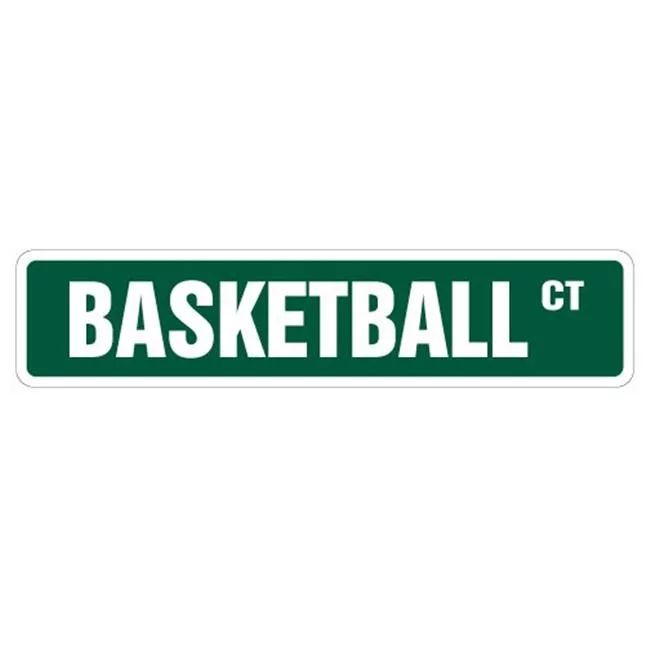SignMission SS-BasketBall 4 x 18 in. Basketball Street Sign | Walmart (US)