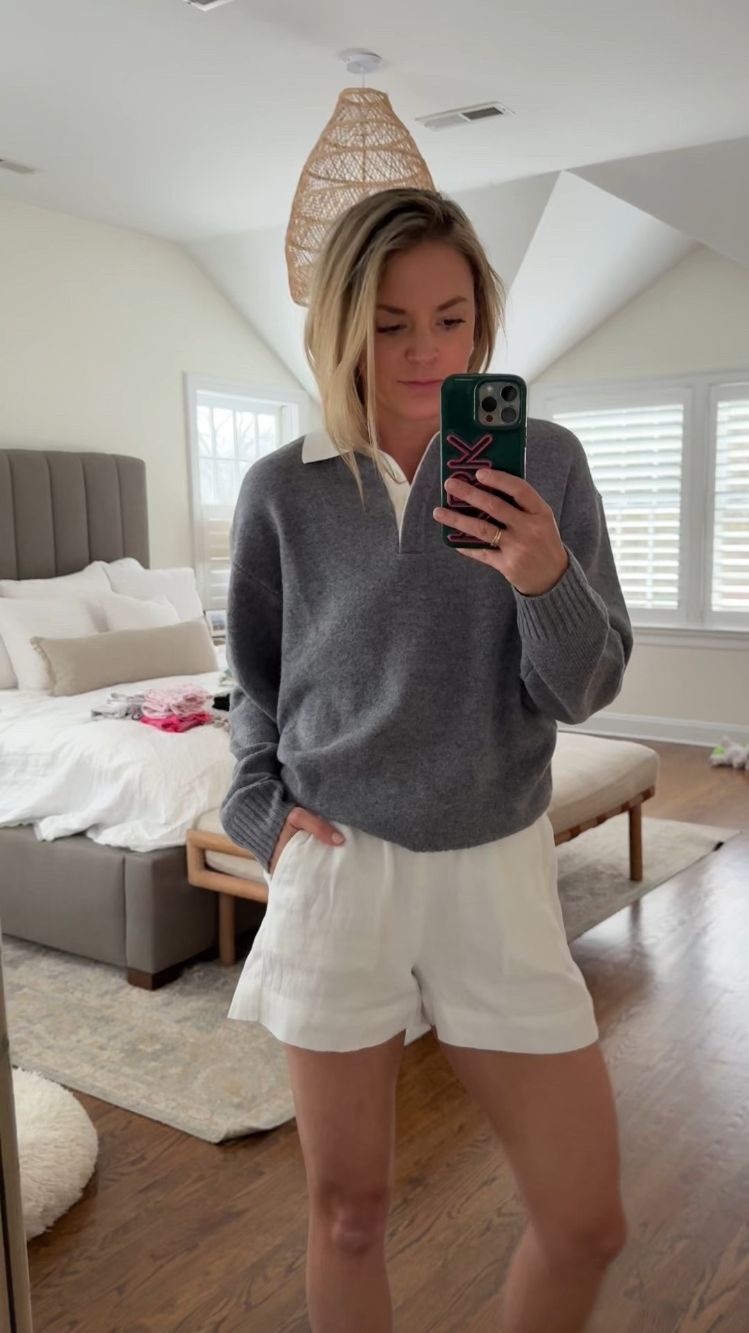 New in from Jcrew - small top & XS shorts // size 8 jelly flats, I’m a true 7.5 