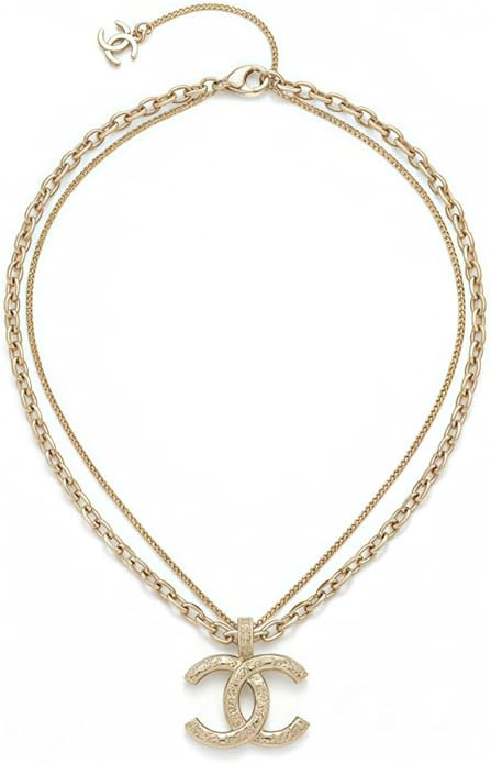 Women's Luxury designer 18K Gold-Plated Layered Necklace, Designer Inspired Jewelry double chain ... | Amazon (US)