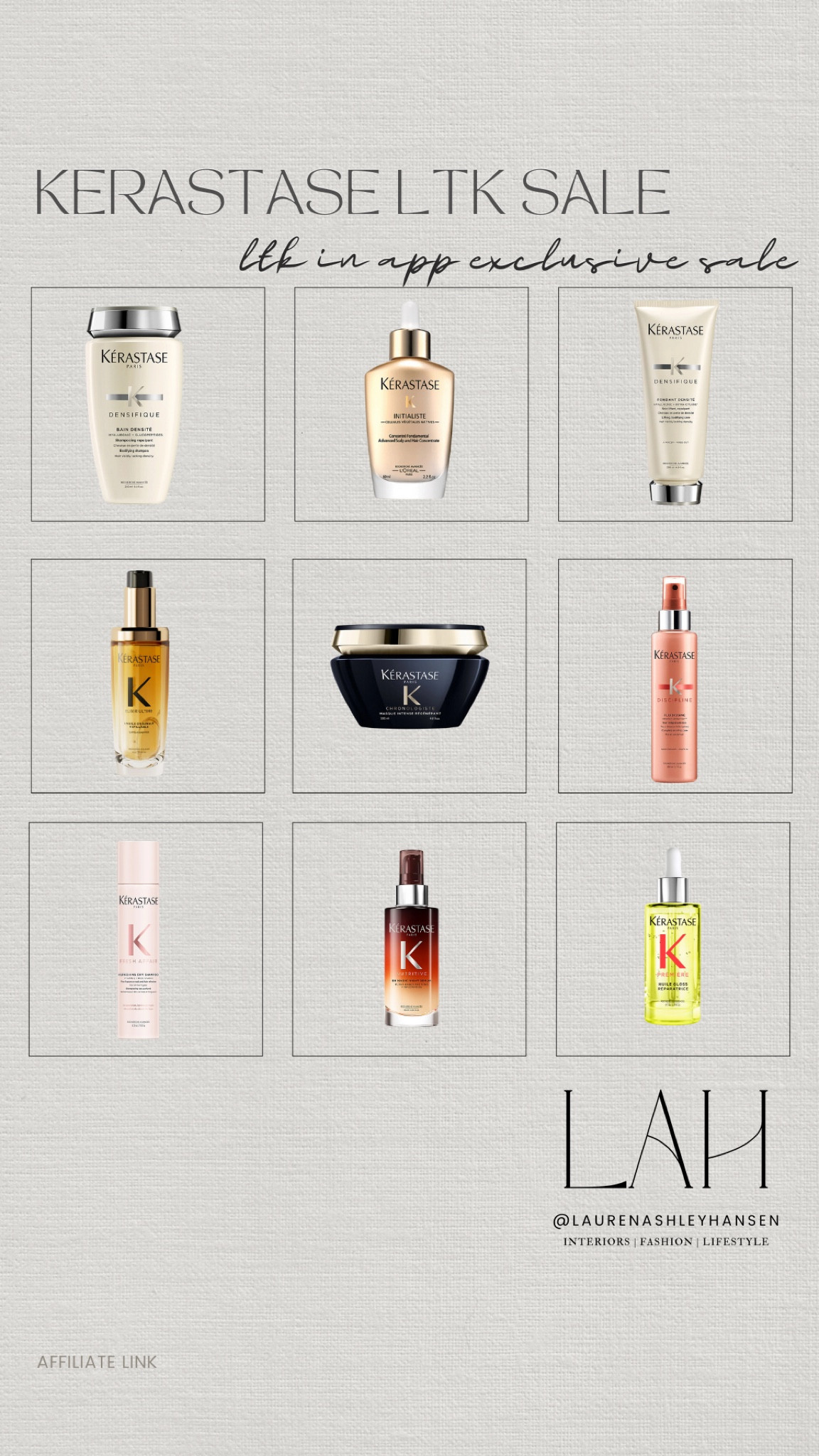 Kerastase favorites! From shampoo and conditioner to serums, oils, heat protectants and more I’ve rounded up some of my favorites! Spend $100+ and get a complementary play pouch, 3 Deluxe Samples, and 20% off!! 

#LTKSaleAlert #LTKCyberWeek #LTKStyleTip