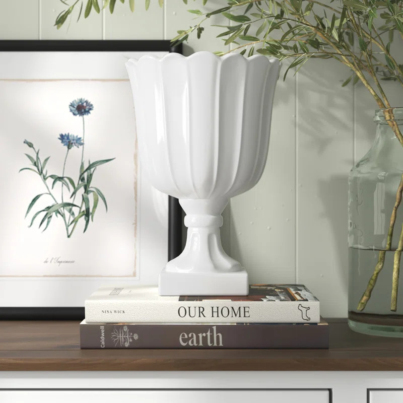 White Ceramic Table Vase | Wayfair North America