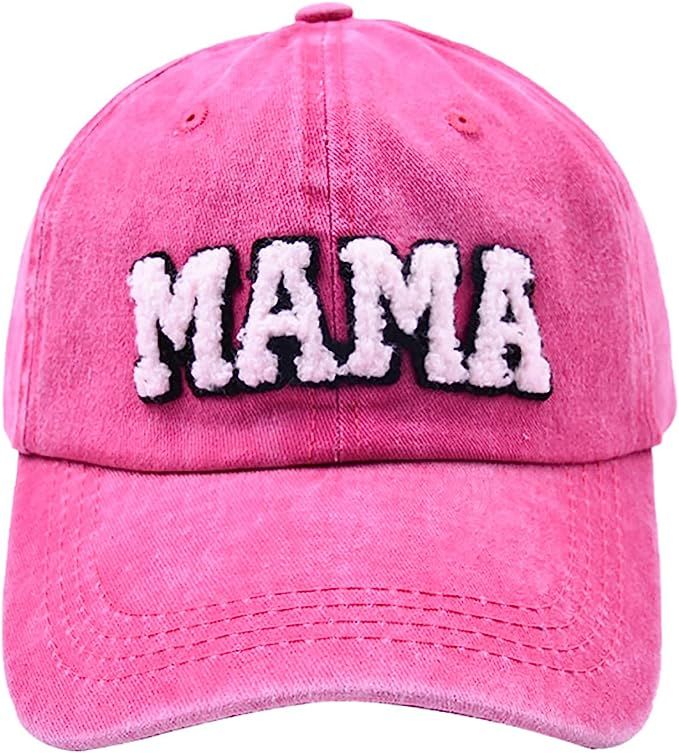 Waldeal Mama Hat for Women, Gifts for Mom, New Mom, Mom to Be, Adjustable Washed Distressed Baseb... | Amazon (US)