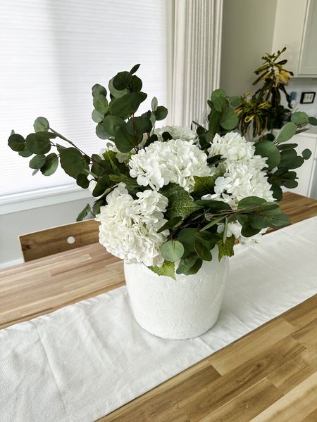 Such a realistic floral arrangement with these hydrangeas and eucalyptus stems! Use code WHEREGRACERESIDES for 15% off the hydrangea stems from Alice Lane Home  

#LTKStyleTip #LTKHome #LTKFindsUnder100