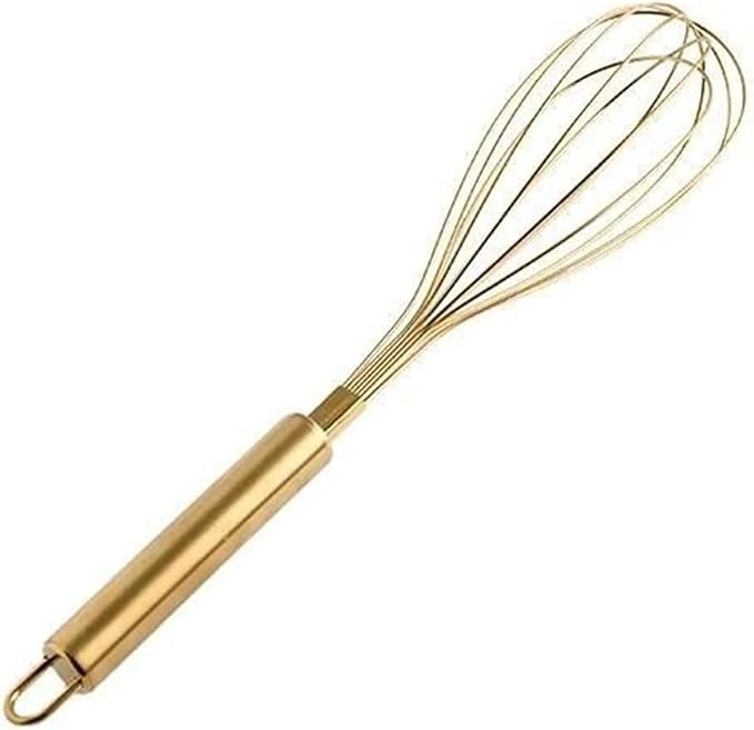 Angel's Peel Lounge Stainless Steel Egg Whisk with Titanium Gold Plating - Ecofriendly Manual Egg... | Amazon (US)