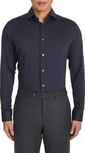 Aurelio Cotton & Silk Blend Dress ShirtJack Victor | Nordstrom