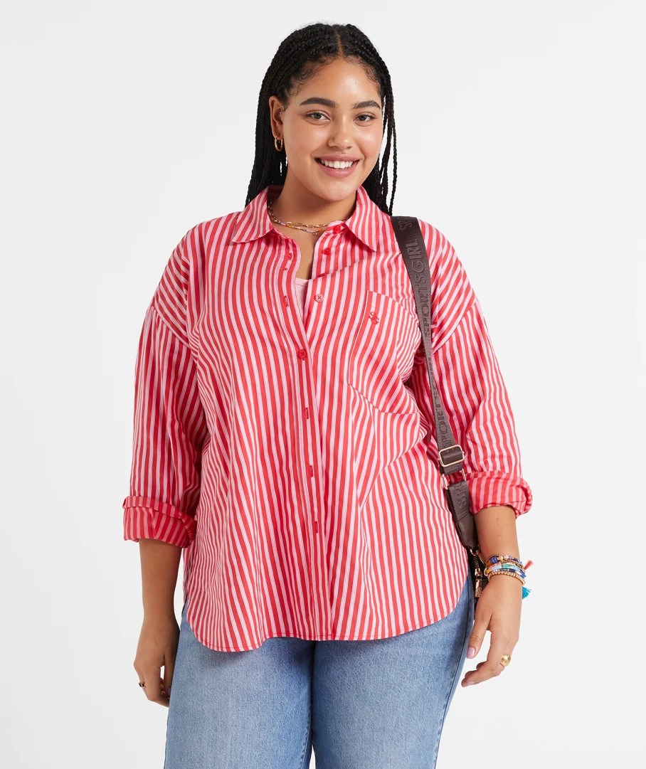 BRIDGET OVERSIZED SHIRT | Sportsgirl