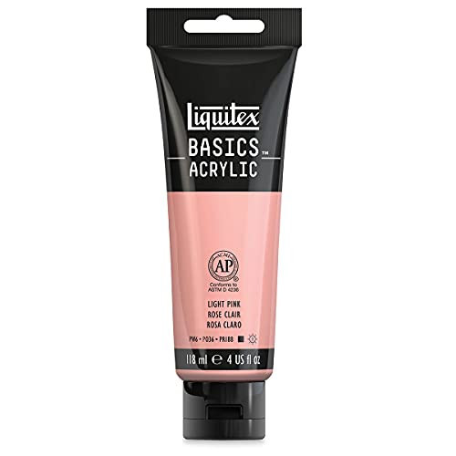 Liquitex BASICS Acrylic Paint, 118ml (4-oz) Tube, Light Pink | Amazon (US)