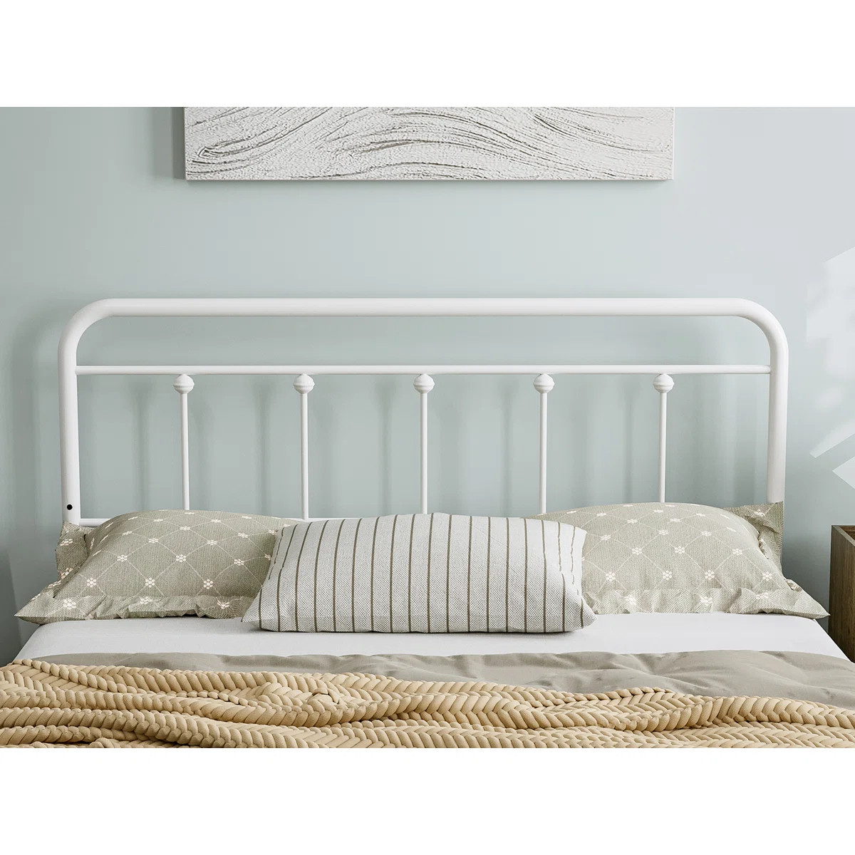 August Grove® Metal Headboard - Adjustable Height - Farmhouse Victorian Style | Wayfair North America