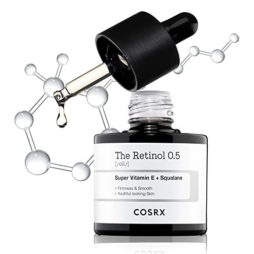 COSRX Retinol 0.5 Oil, Anti-aging Serum with 0.5% Retinoid Treatment for Face, Reduce Wrinkles, Fine Lines, Gentle Skincare for Day & Night, Not Tested on Animals, Korean Skin Care | Amazon (US)
