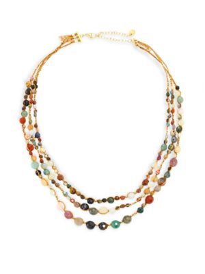 Multi-Strand Semi-Precious Multi-Stone Necklace | Saks Fifth Avenue