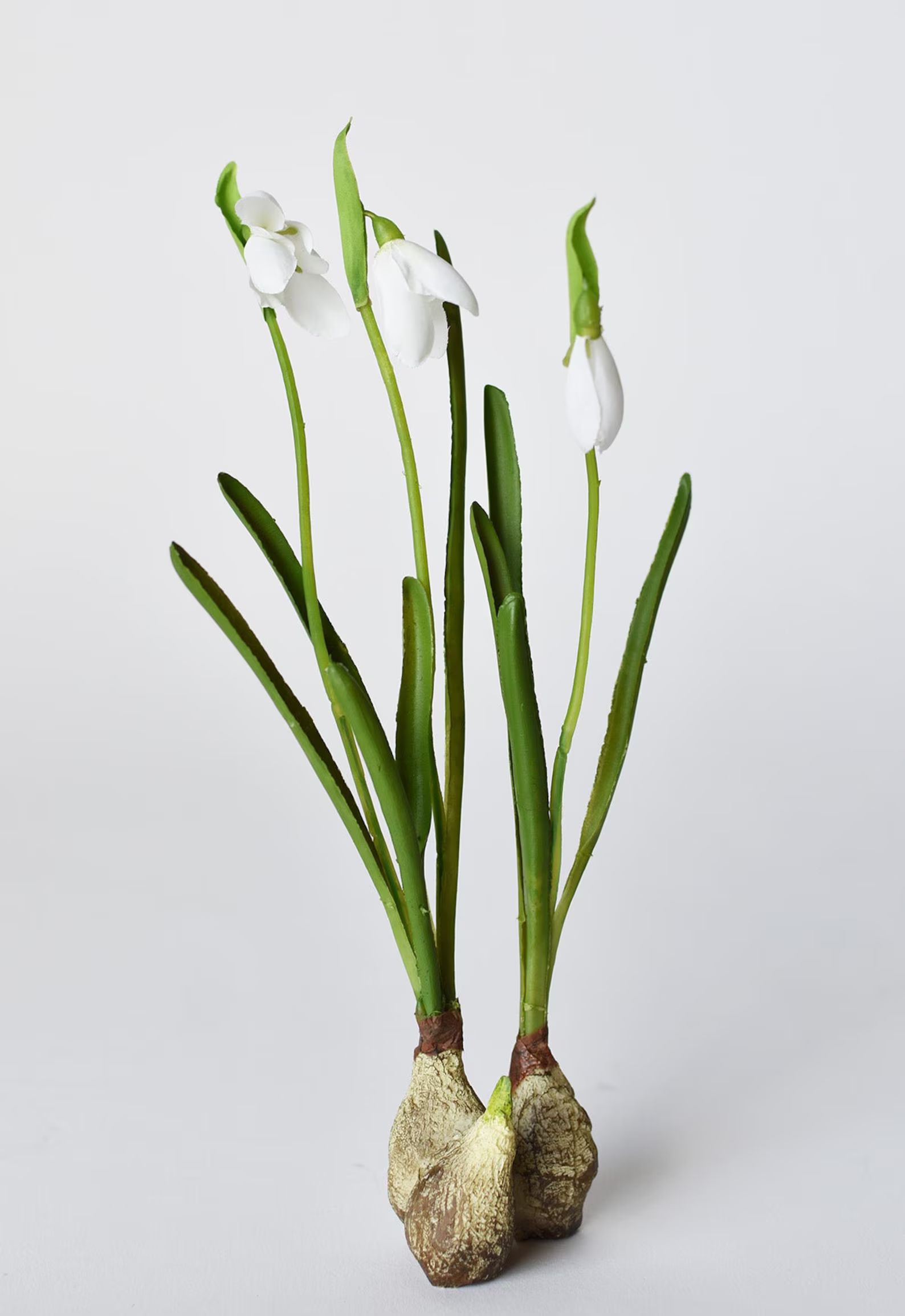 Faux Standing Snowdrop w/Bulb  | Faux flower floral artifical silk | | Etsy (US)