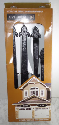 Everbilt Decorative Garage Door Hardware Trim Kit Premium 191249 Black | eBay US