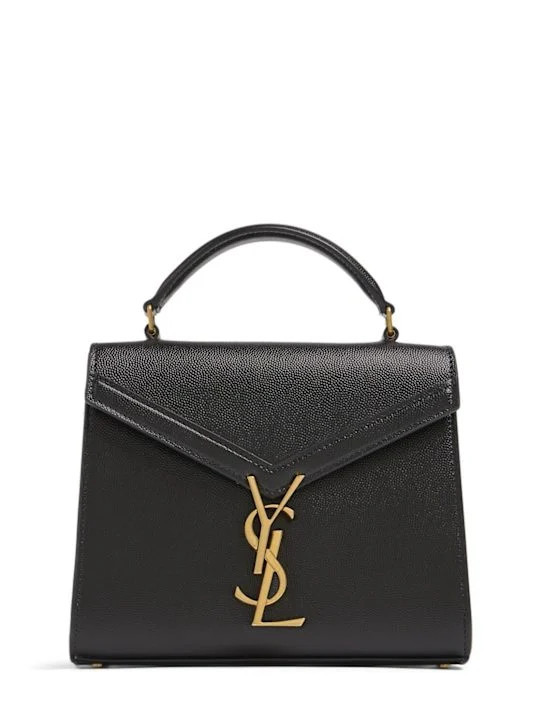 Mini Cassandra grained leather bag | Luisaviaroma