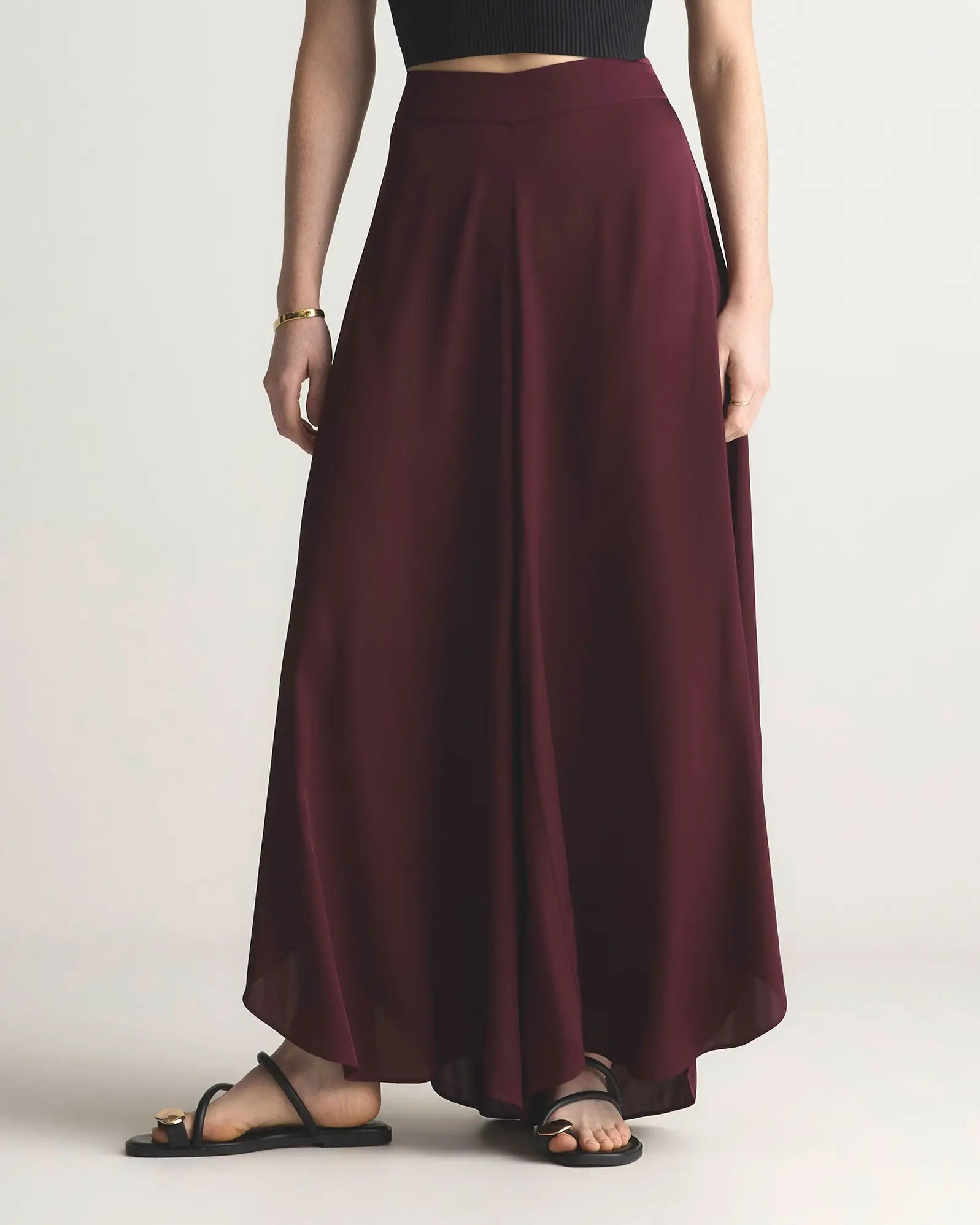 Washable Stretch Silk Palazzo Pants | Quince