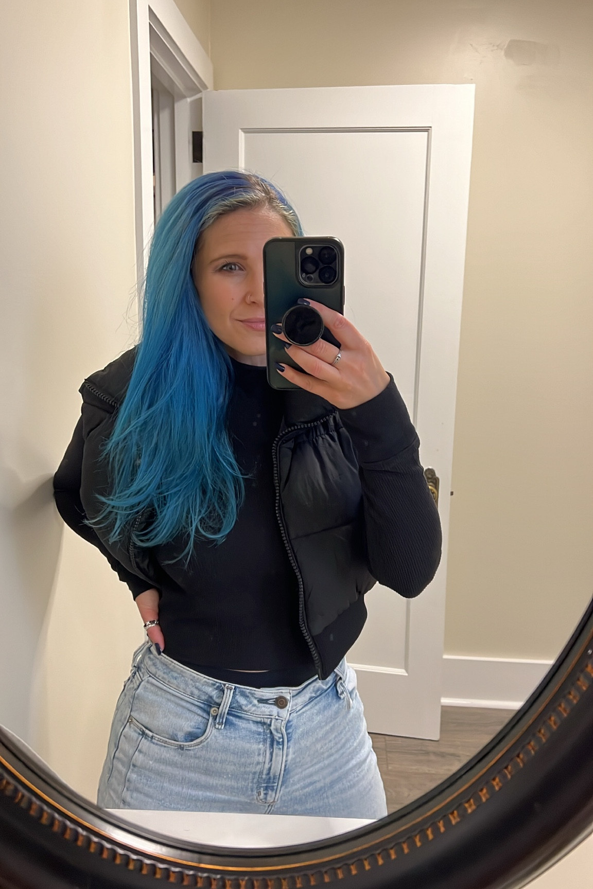 A black turtleneck and black puffer vest are an easy go-to for a rainy fall day outfit! 

Black turtleneck outfit ideas, fall outfit inspo, easy fall outfit, black turtleneck inspo, black cropped puffer vest outfit 

#LTKSeasonal #LTKsalealert #LTKfindsunder50