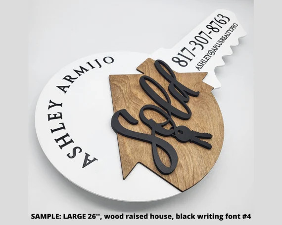 Sold by Key Sign Realtor Closing Custom Sold Real Estate - Etsy | Etsy (US)