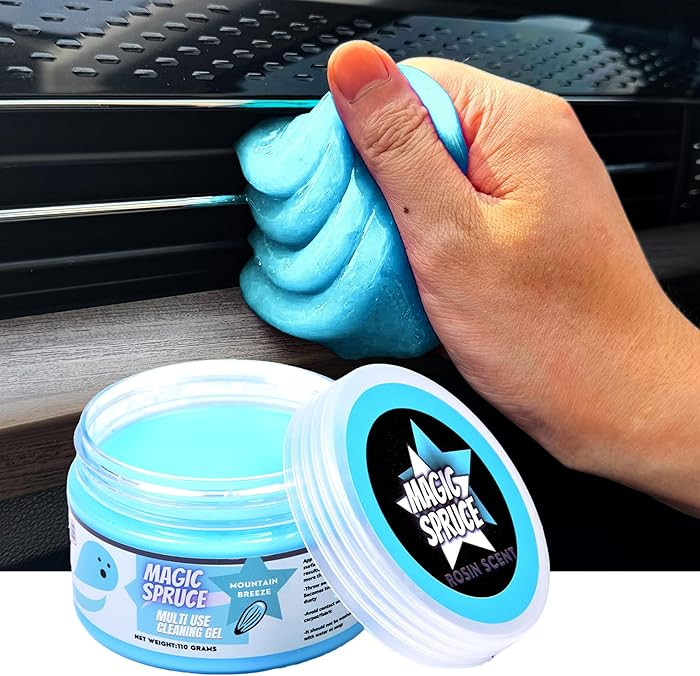 MAGIC SPRUCE Car Cleaning Gel, Reusable Auto Detailing Putty for Interior Dashboard Vents, Non-To... | Amazon (US)