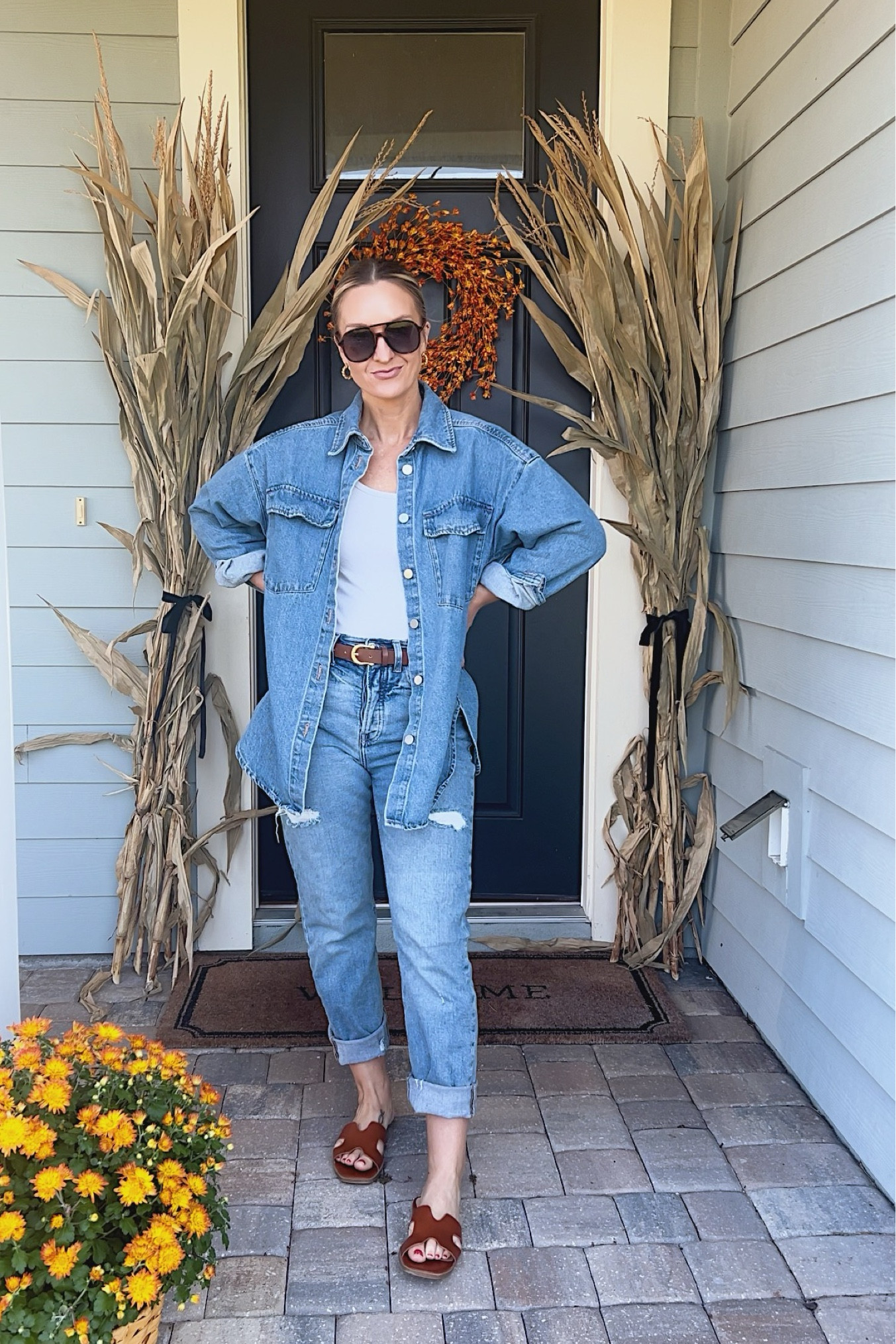 Canadian Tuxedo on this Florida Fall Day.  

#LTKFamily #LTKStyleTip #LTKSeasonal