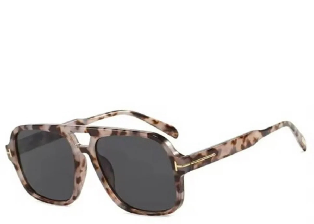 Dallas Leopard Grey Tint Sunglasses | Jewel Boutique