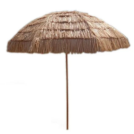 Impact Canopy 8 Foot Thatched Hawaiian Tiki Umbrella, Pool Patio Beach Umbrella | Walmart (US)