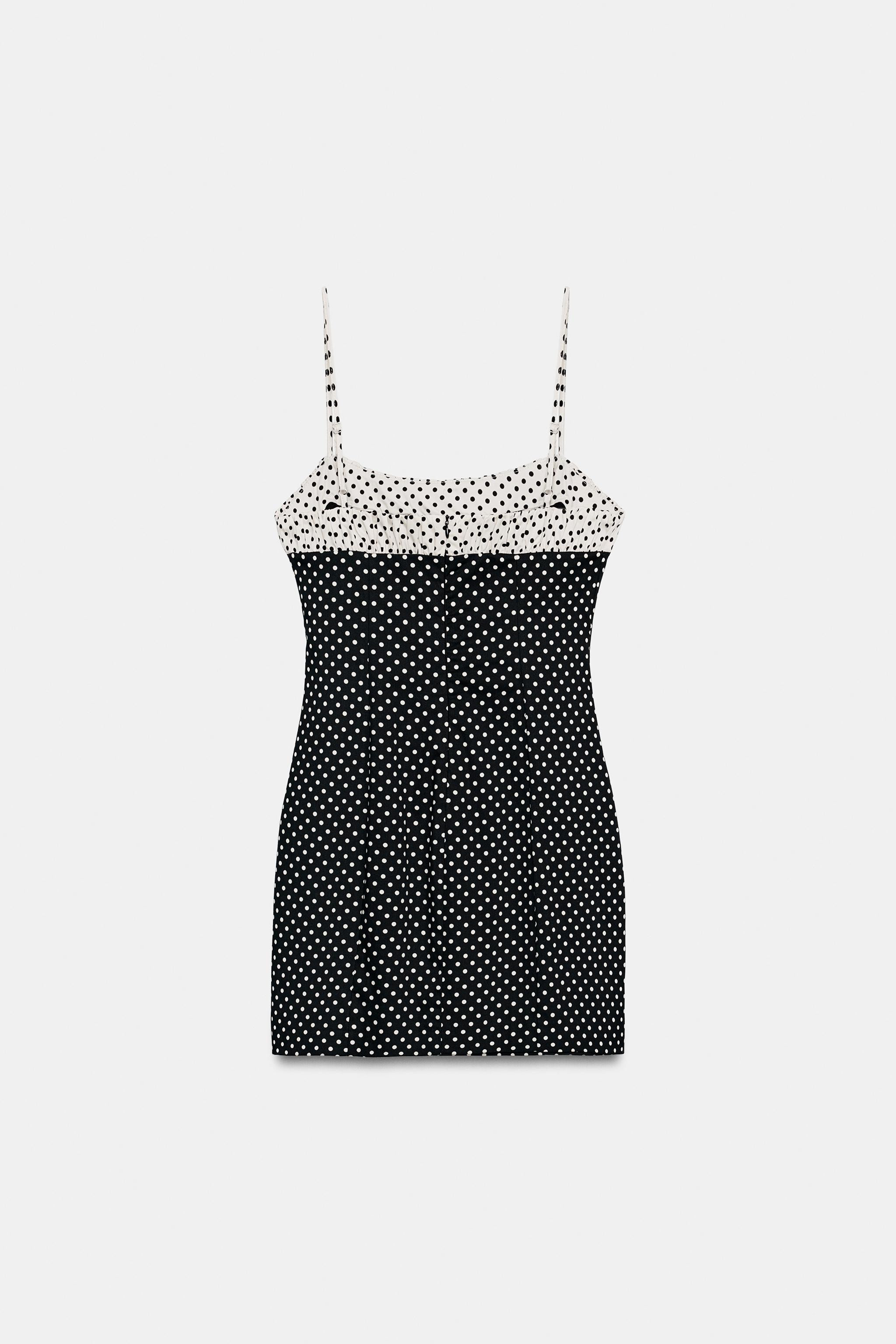 MINI DRESS WITH COMBINED DOTS | Zara UK