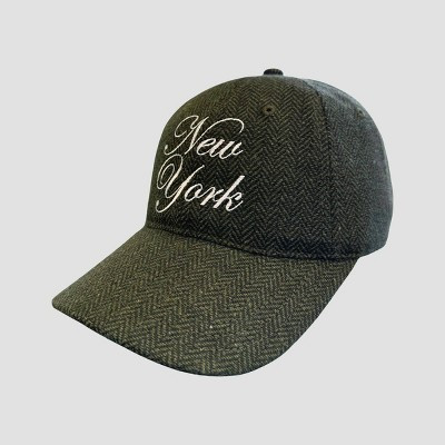 Mad Engine Tweed Embroidery New York Baseball Hat - Forest Green | Target
